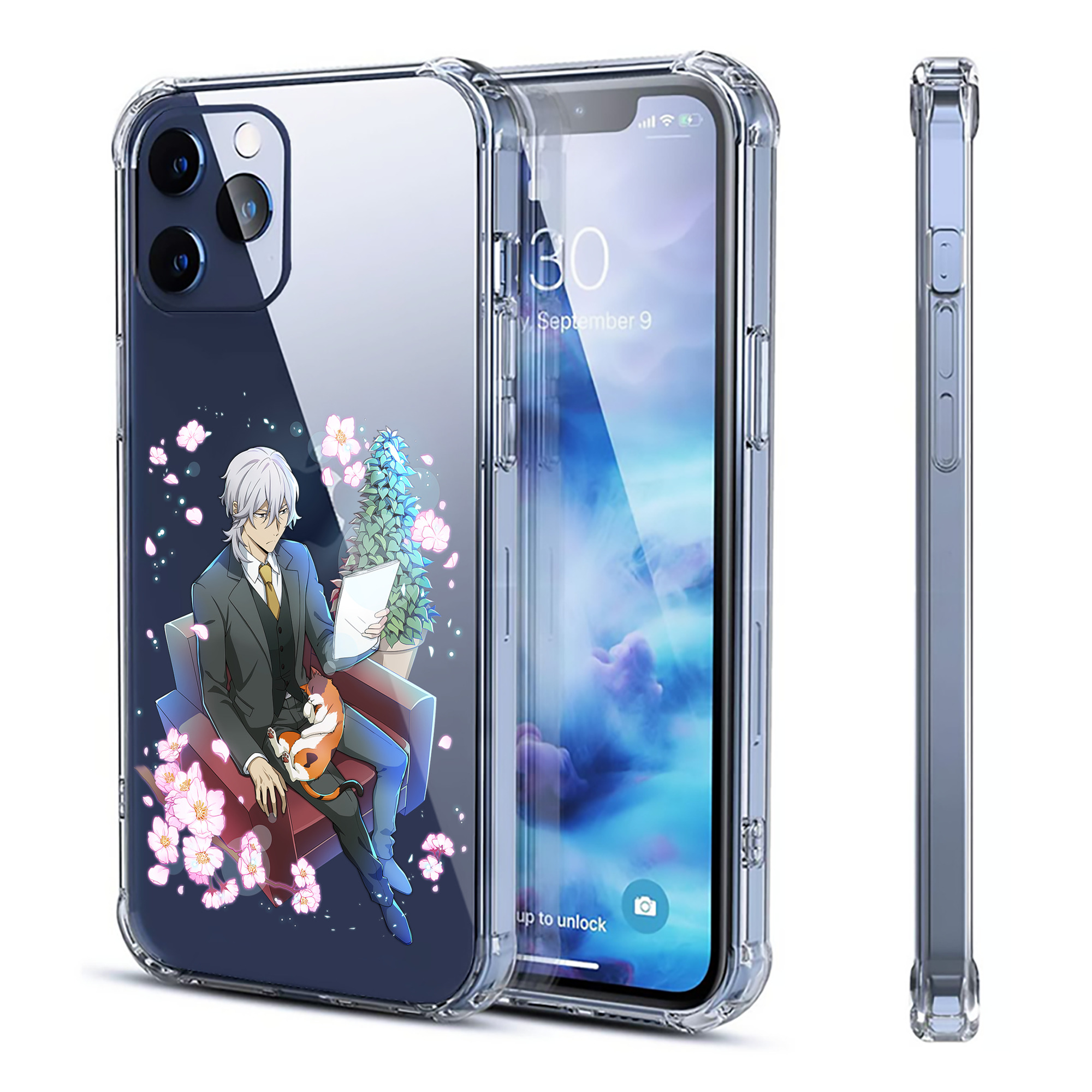 （画像用） 文豪ストレイドッグス Bungo Stray Dogs 【iPhone 12シリーズ対応】透明スマホケース（クリアソフトケース）
